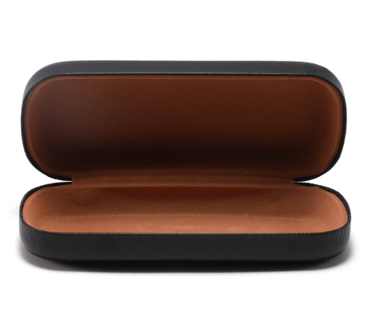 Glasses case - glasses case for men and women - sturdy case - sunglasses case - black - PU - 160*64*36mm - Image 4