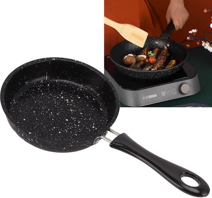 Frying pan - Ø 12cm - Skillet - iron - black - even conduction - Non-stick - Ergonomic handle - for various heat sources - Image 5