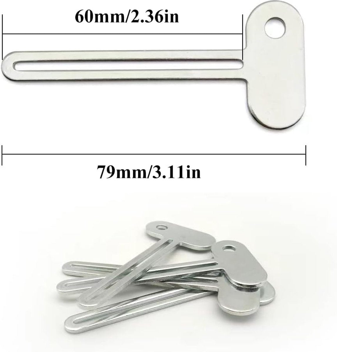 Toothpaste Squeezer - 4 pieces - Tube Squeezer - Stainless steel - silver - key-shaped - Environmentally friendly - Ergonomic design - Suitable for toothpaste, creams, gels - Image 5