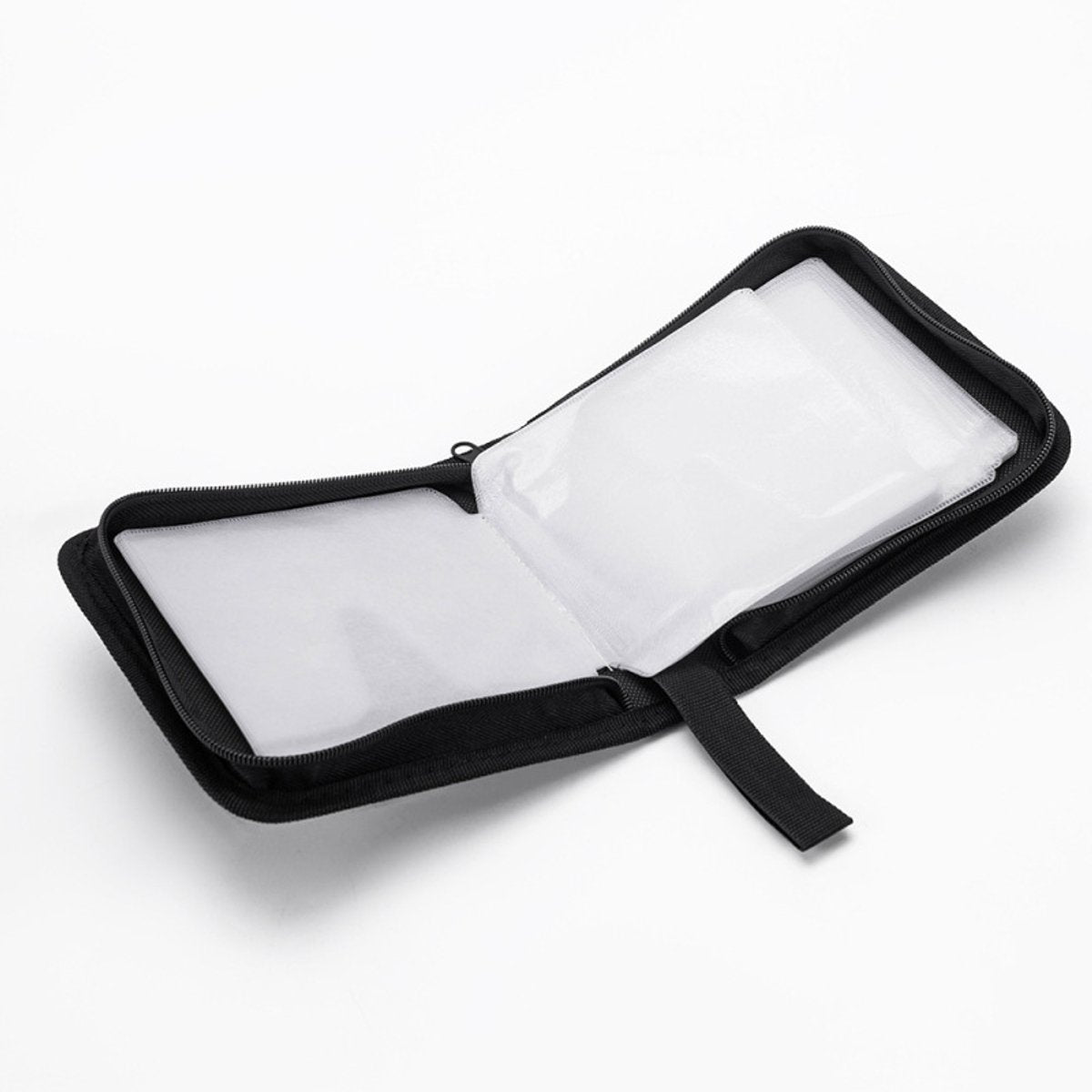 CD Case Storage Folder - DVD Case - Oxford Cloth - With Zipper - CD Bag - CD (Rom)/DVD Storage Case - CD/DVD Case Folder - CD/DVD Storage System - Suitable for 40 CDs or DVDs - 16*15.5*4.8cm - Red - Image 3