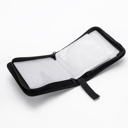 CD Case Storage Folder - DVD Case - Oxford Cloth - With Zipper - CD Bag - CD (Rom)/DVD Storage Case - CD/DVD Case Folder - CD/DVD Storage System - Suitable for 40 CDs or DVDs - 16*15.5*4.8cm - Red - Image 3
