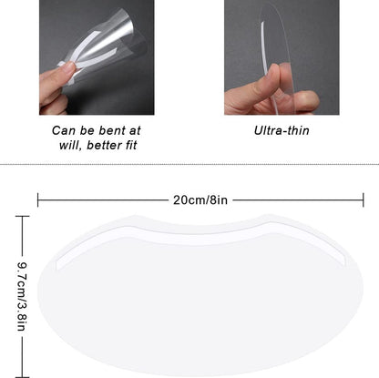 30 pieces - Face shield - Face shield - Splash shield - Face mask - safety mask - Face shield - Transparent - Hair No in eyes - For salon supplies, eyelash extensions - Image 5
