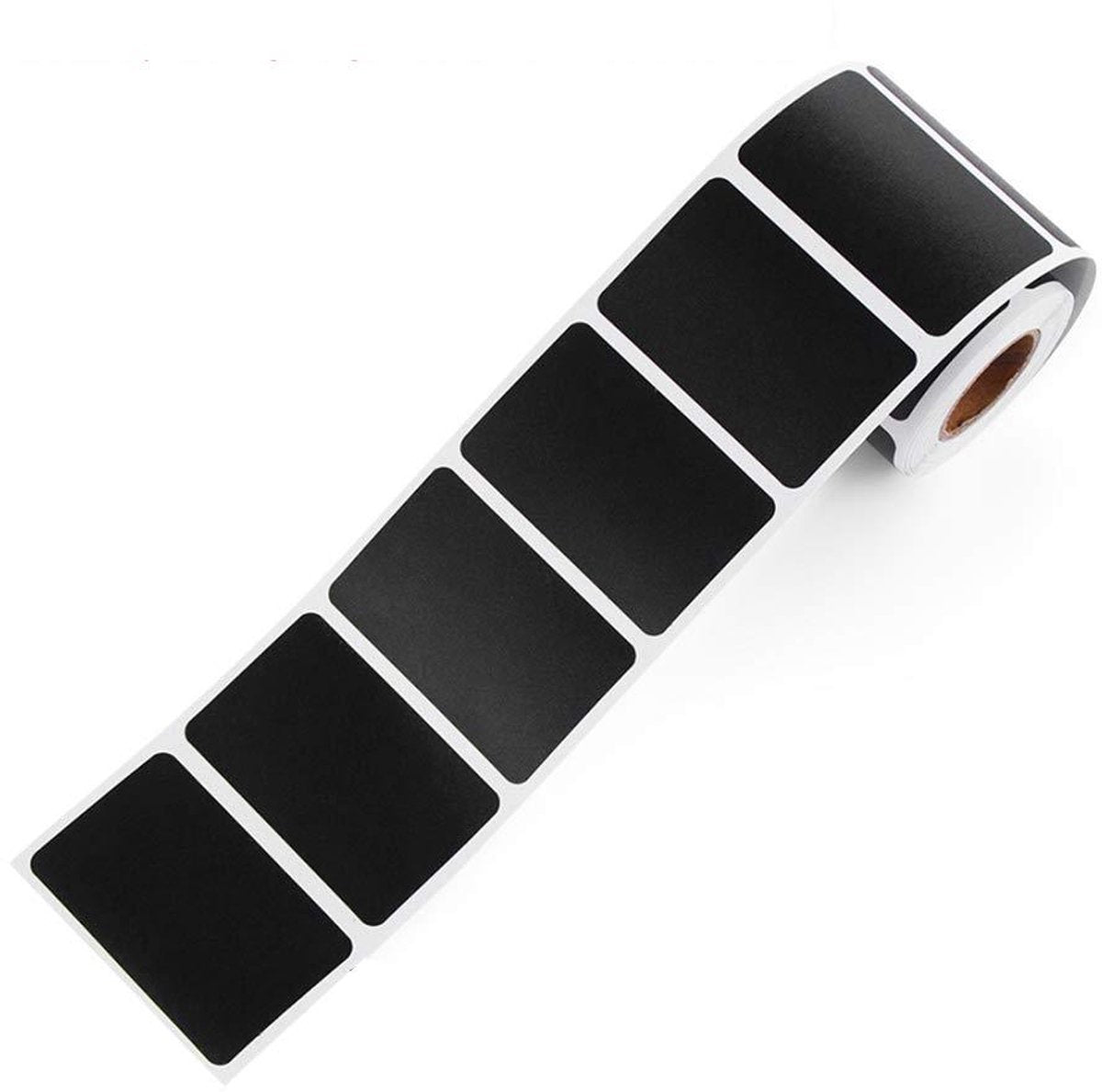 300 Stickers - Chalkboard Stickers - Chalk Sticker - Label Stickers - Labels - Kitchen Labels - Spice Stickers - 5.5 X 3.5 cm - Rectangle - Black - Removable - Reusable - For kitchen containers, storage boxes, offices, craft supplies - Image 3