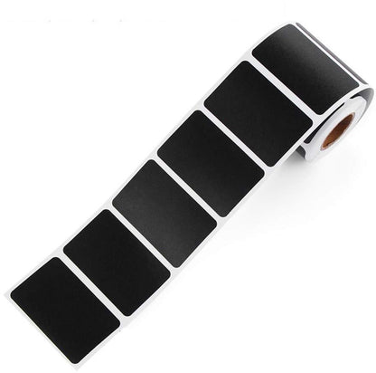 300 Stickers - Chalkboard Stickers - Chalk Sticker - Label Stickers - Labels - Kitchen Labels - Spice Stickers - 5.5 X 3.5 cm - Rectangle - Black - Removable - Reusable - For kitchen containers, storage boxes, offices, craft supplies - Image 3