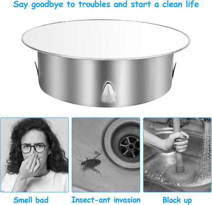 Chimney hood - Stainless steel - Pipe hood - Ø 148 mm - Base diameter: 122 mm - Depth 45 mm - Prevents foreign objects from entering - Prevents odor formation - Image 3