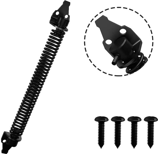 Door closers - Door spring - Gate spring - Gate spring - 36cm - Outdoor door closer - Gate latches - Garden gate spring - Black - Carbon steel - For wooden fences door - Image 2