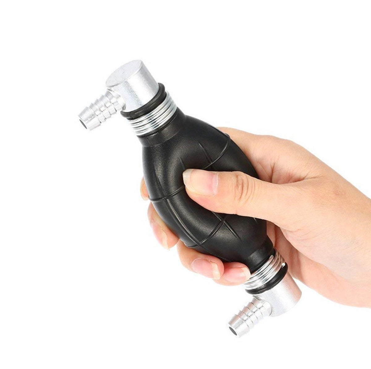 Siphon pump - Hand pump - Oil pump - Siphon pump - Fuel - One-way valve - For boat engine, camper, tractor, motorhome - Black - No hose - Image 3