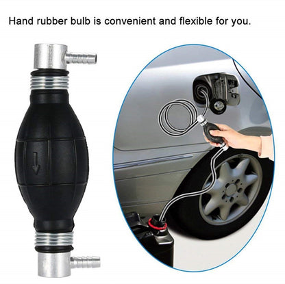 Siphon pump - Hand pump - Oil pump - Siphon pump - Fuel - One-way valve - For boat engine, camper, tractor, motorhome - Black - No hose - Image 4