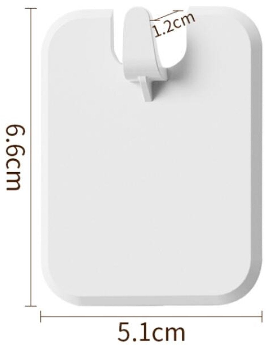 Picture Frame Hangers - 10 Pieces - Hanging Hook - ABS - Self-Adhesive Hooks - Wall Hooks - Towel Hook - Home Accessories - No Drilling Required - Suitable for Home, Office and Photo Frame Decoration - 6.6*5.1*1.2cm - White - Image 5