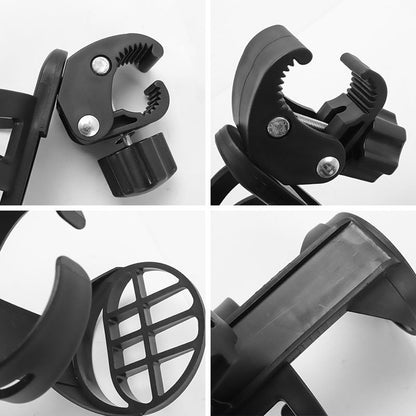 Bicycle cup holder - Cup holder - PP - black - Stroller cup holder - 360 degree rotation - adjustable clamp - Universal - large caliber - for mountain bikes, bicycles, strollers and wheelchairs - Image 3