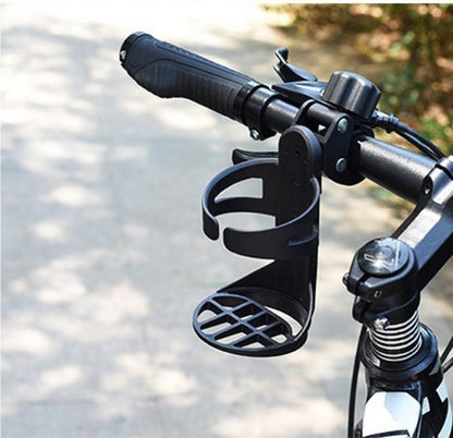 Bicycle cup holder - Cup holder - PP - black - Stroller cup holder - 360 degree rotation - adjustable clamp - Universal - large caliber - for mountain bikes, bicycles, strollers and wheelchairs - Image 4