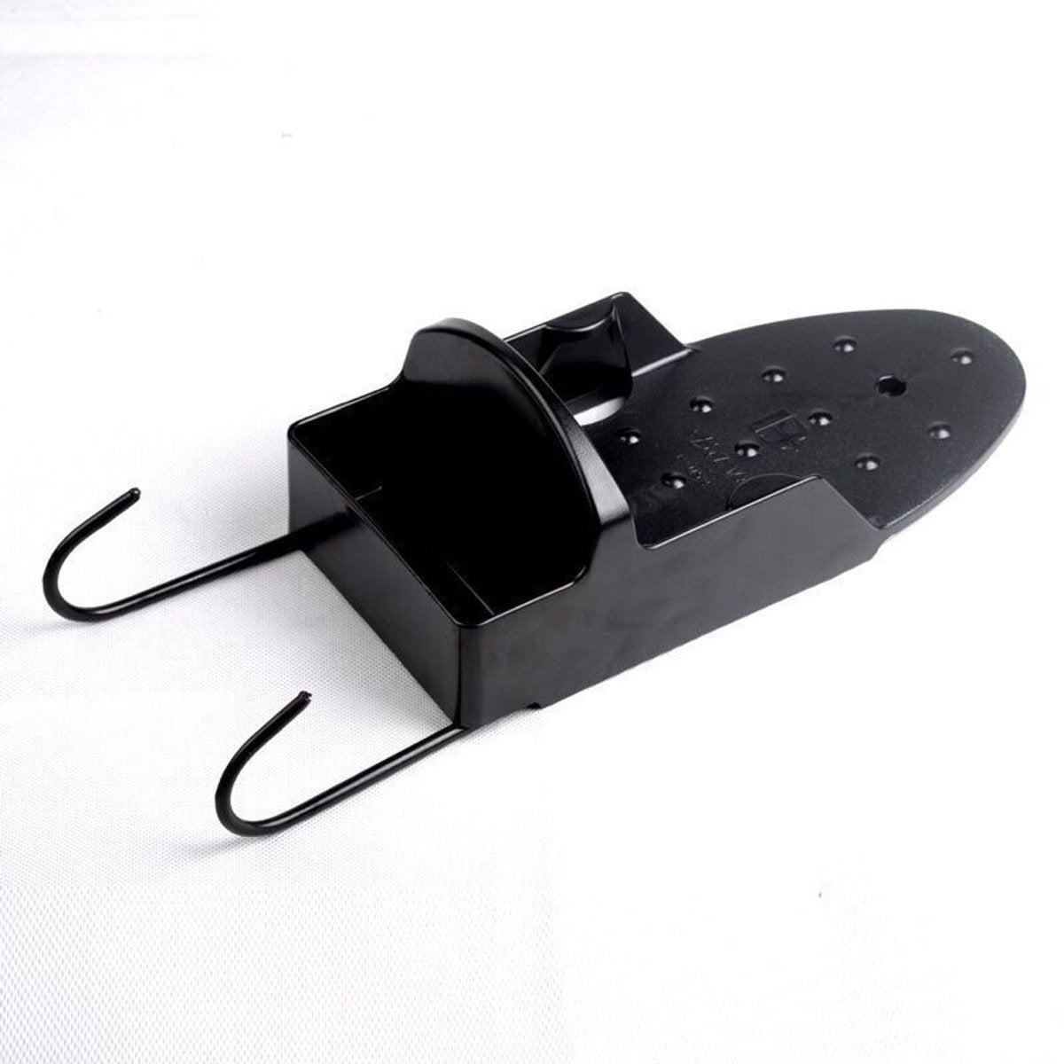 Ironing board holder - Hanging system for your ironing board AND iron - simple ironing board holder - black - plastic - Ironing board holder - Wall-mounted ironing board holder - Image 2