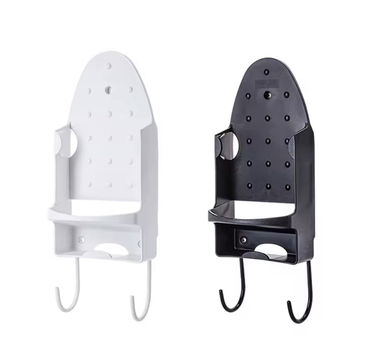 Ironing board holder - Hanging system for your ironing board AND iron - simple ironing board holder - black - plastic - Ironing board holder - Wall-mounted ironing board holder - Image 6