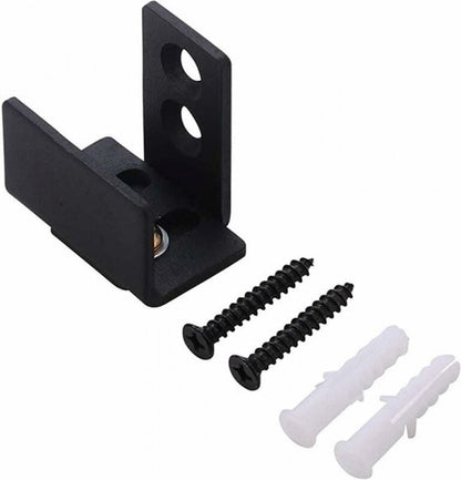 Floor guide - Wall guide - Door guide - Door guide - Steel - Black - Wall mounting - for sliding doors, shed doors