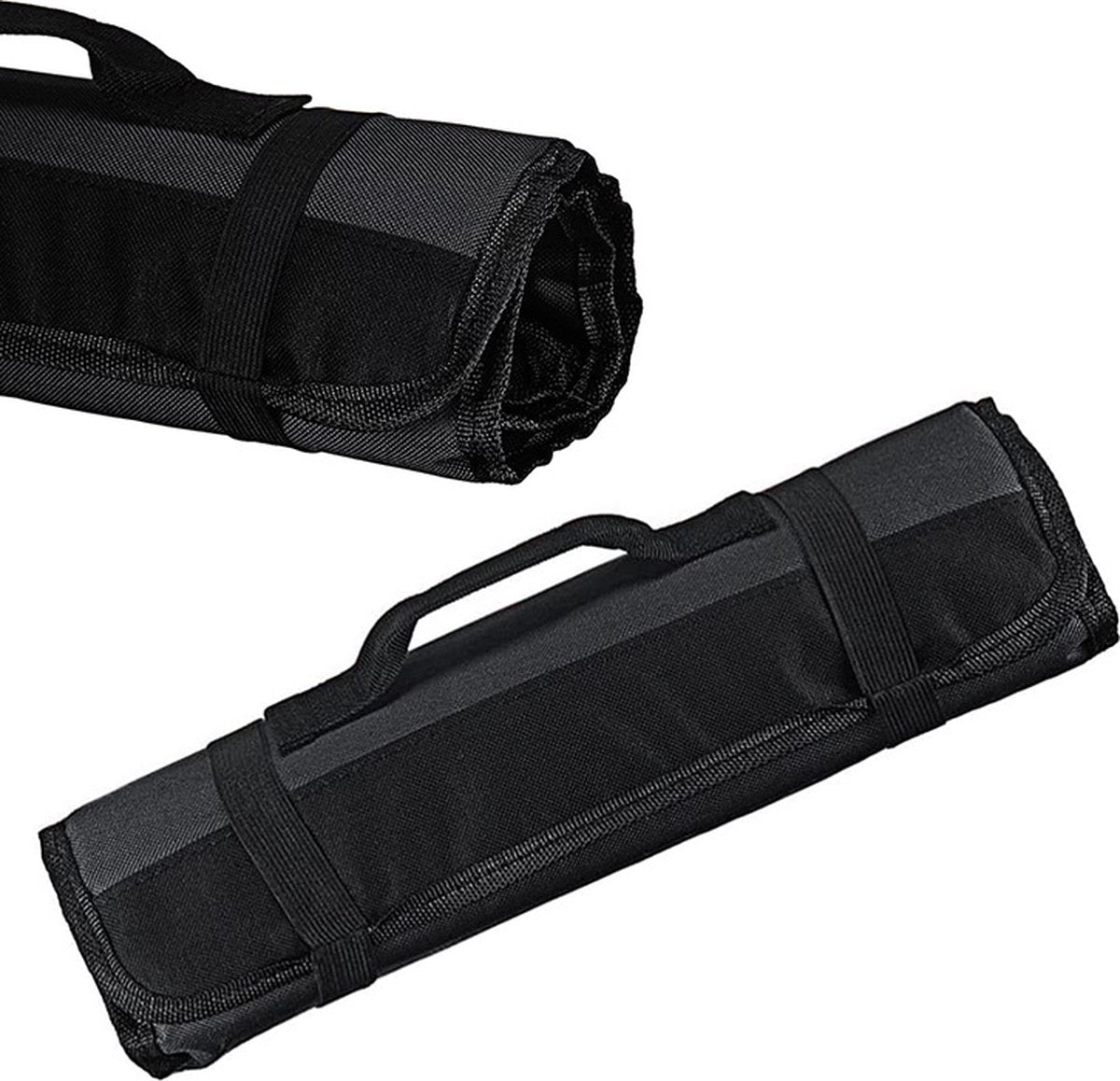 Knife Set Storage Bag - Professional Chef's Cutlery Bag - Chef's Knife Bag For up to 22 Knives - Black - Kitchen Set - Chef's Knife Roll - Chef's Knife Roll Bag - Travel Tool Roll Pouch Storage - 35.5*58 cm - Knives not included - Image 2