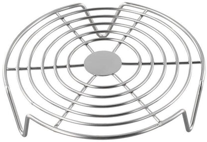 Oven Rack - Steam Rack - Stainless Steel - Microwave Rack - Round - Grill Cooling Rack - Multifunctional Cooking Steam Stand - Microwave Rack Round - Oven Rack - Universal - Suitable for cooking, baking and roasting - 16cm - Silver