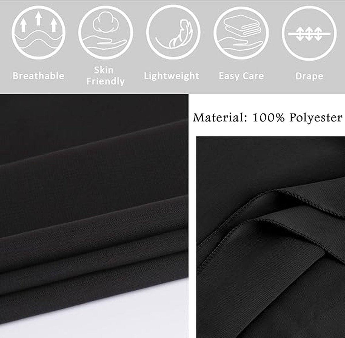Shawl - Chiffon Scarf - Women's Scarf - Thin Wrap Scarf - Stole - Shawl - Black - 200*70cm - Shawls for Evening Dresses - Chiffon Stole - for Bride Wedding Shawl - Image 2