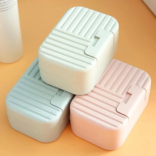 Soap Dish - Soap Holders - Soap Box - Portable Bar Soap Case - Soap Box Travel - Bathroom Accessories - PP - 11*7.5*5cm - green - Image 4