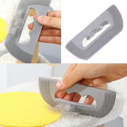 Cat Brush - Pumpkin Shape - Cat Comb - Dog Brush - Brush Against Cat Hair - Anti-Shedding - Coat Care - Gray - Image 2