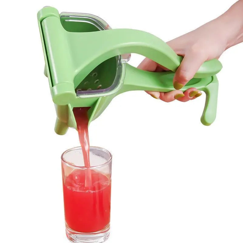 Manual Juicer - Fruit and Vegetable Juicers - Portable Multifunctional Lemon and Orange Juicer for Home Use - High Efficiency Juicing Appliance - Light Green - Image 2