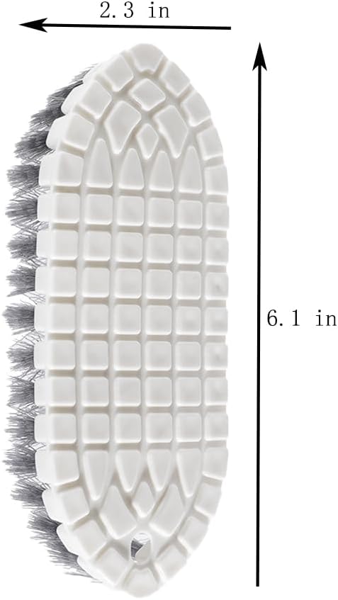 Brush - Multifunctional cleaning brush - Sturdy hand brush with stiff bristles - Multiple flexible brush heads - Suitable for cleaning bathtubs, kitchens, faucets and corners - Set of 2 - Image 5