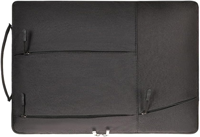Laptop Case - Suitable for 13/14/15.6 inches - Zippered Laptop Case - Laptop Sleeve - Waterproof Oxford Cloth - Scratch and Wear Resistant, Easy to Carry - Black - Image 2