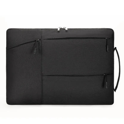 Laptop Case - Suitable for 13/14/15.6 inches - Zippered Laptop Case - Laptop Sleeve - Waterproof Oxford Cloth - Scratch and Wear Resistant, Easy to Carry - Black