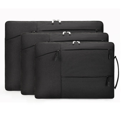 Laptop Case - Suitable for 13/14/15.6 inches - Zippered Laptop Case - Laptop Sleeve - Waterproof Oxford Cloth - Scratch and Wear Resistant, Easy to Carry - Black - Image 6