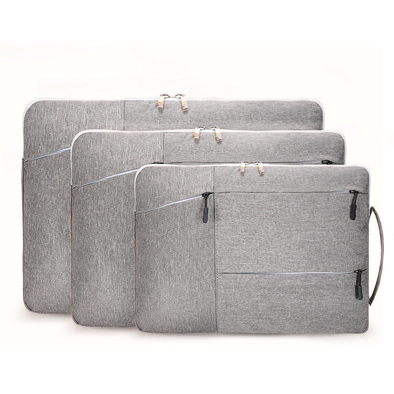 Laptop Case - Suitable for 13/14/15.6 inches - Zippered Laptop Case - Laptop Sleeve - Waterproof Oxford Cloth - Scratch and Wear Resistant, Easy to Carry - Gray - Image 7