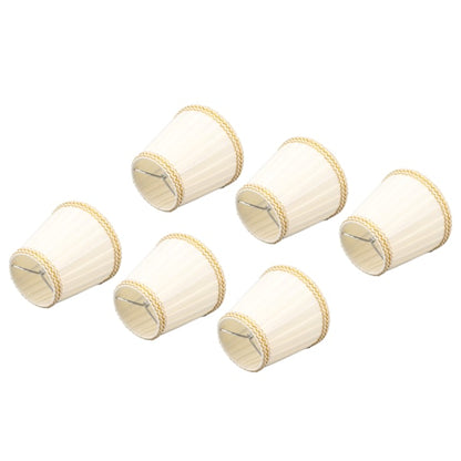 6pcs Fabric Drum Lamp Shades Clip-On Compatible with Chandeliers Light Bulbs Lighting Accessories - Image 4