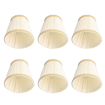 6pcs Fabric Drum Lamp Shades Clip-On Compatible with Chandeliers Light Bulbs Lighting Accessories - Image 5