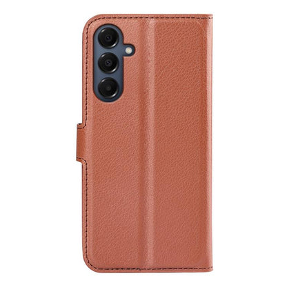 Compatible with Samsung Galaxy A17 5G Brown Horizontal Flip Stand Case Samsung Brown - Image 3