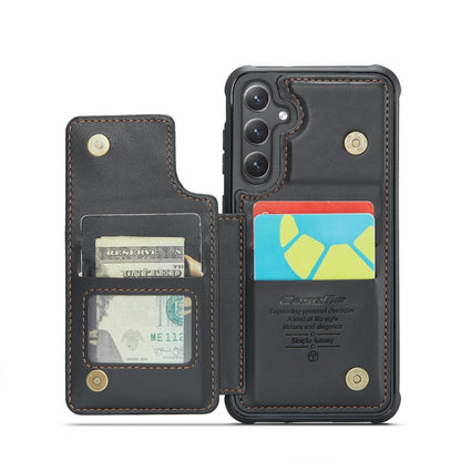 Compatible with Samsung Galaxy S25 Case with RFID Protection and Stand in Black - Image 3
