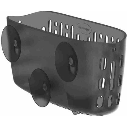 Kitchen Sponge Holder with 3 Strong Suction Cups, Sink Organizer in Transparent Gray - Image 4