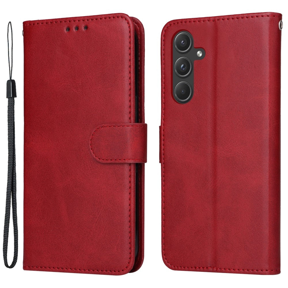 Compatible with Samsung A55 5G PU Leather Wallet Case Samsung, Red - Image 2