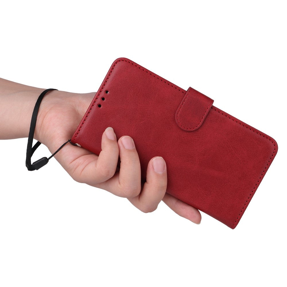 Compatible with Samsung A55 5G PU Leather Wallet Case Samsung, Red - Image 7