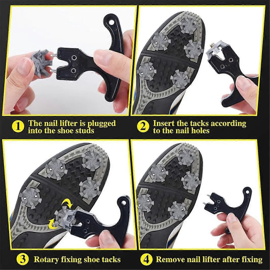 Golf Spikes Set Includes 30 Pcs Golf Studs Replacement Golf Studs Spanner Metal Thread Screw 6mm Dia Golf Spike too-xindaren - Image 5