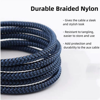 USB C \u0026 Lightning to 3.5mm Aux Audio Adapter Cable Braided Nylon - Image 7