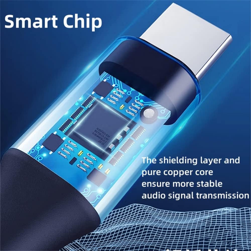 USB C \u0026 Lightning to 3.5mm Aux Audio Adapter Cable Braided Nylon - Image 8
