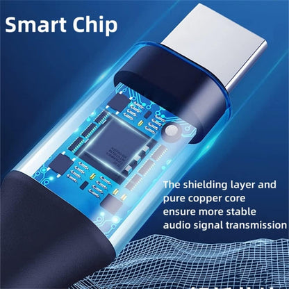 USB C \u0026 Lightning to 3.5mm Aux Audio Adapter Cable Braided Nylon - Image 9
