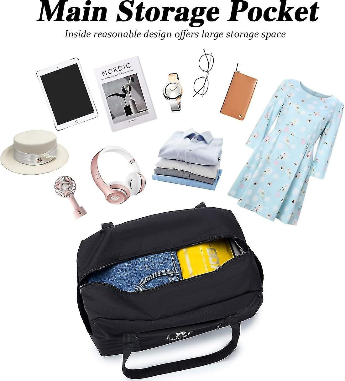 Cabin Bag 40x20x25cm for Ryanair Approved Size Foldable Bag Travel Bag Under Seat Luggage Holder-Xin - Image 3