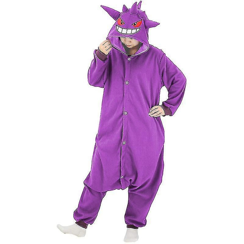 Gengar Halloween Christmas Onesie Pajamas Costume for Men Women - Kigurumi - Image 2