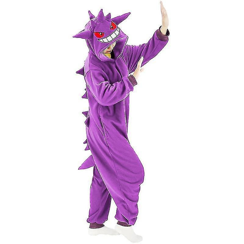 Gengar Halloween Christmas Onesie Pajamas Costume for Men Women - Kigurumi - Image 3