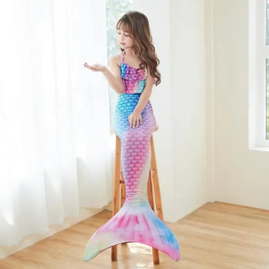 Mermaid Swimsuit Monofin Mermaid Fins Kids Mermaids Pack C (with Monofin) L (7-9 Years) - Image 4