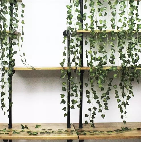 25 meters Ivy garland / Leaf garland - 2 m long Green - Image 5