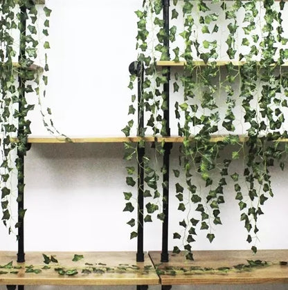 25 meters Ivy garland / Leaf garland - 2 m long Green - Image 5