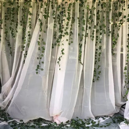 25 meters Ivy garland / Leaf garland - 2 m long Green - Image 8
