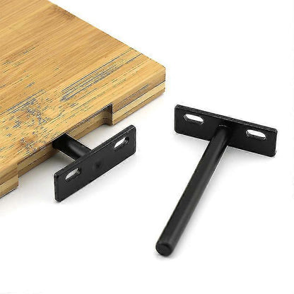 Heavy Duty Invisible Floating Shelf Bracket 4 pcs, Metal Hidden Bracket Compatible with Wood - Image 2