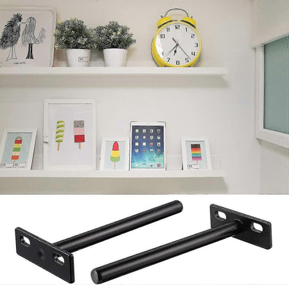 Heavy Duty Invisible Floating Shelf Bracket 4 pcs, Metal Hidden Bracket Compatible with Wood - Image 5
