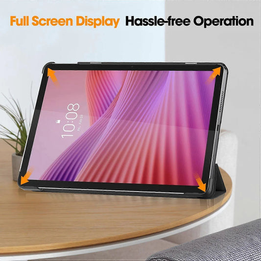 Lenovo Tab TB311FU Compatible Anti-Drop Leather Stand Case Multicolor Black - Image 3